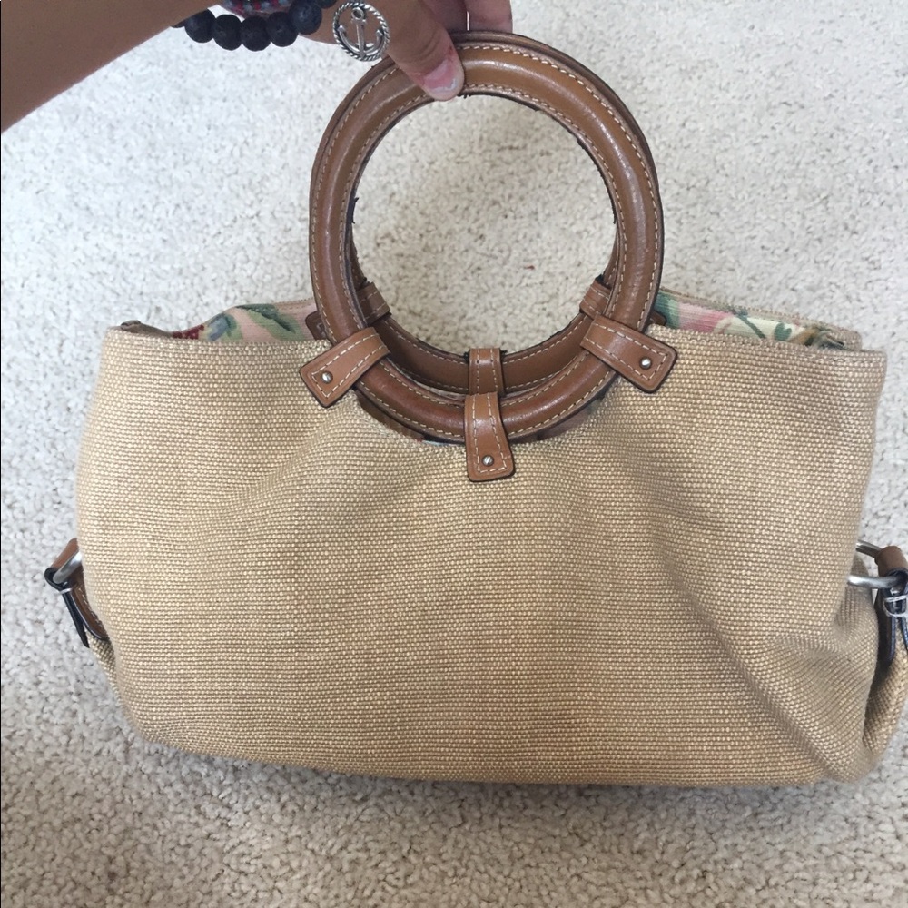 Fossil Canvas Handbag Tan